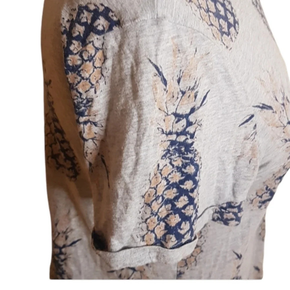 Anthropologie  Postage Stamp pineapple tee - Picture 3 of 5